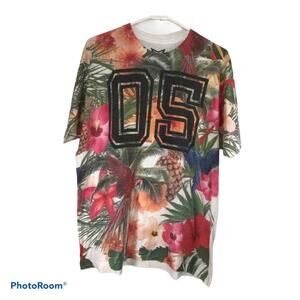 Univibe Unisex Beautiful Floral Tee Cotton Blend Size XL